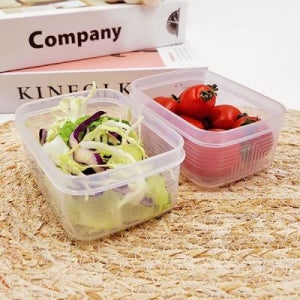 반투명 KAE232W3 소형용기 소형식품보관용기 280mL 2개입