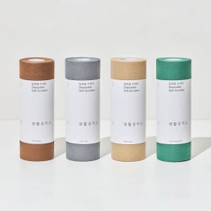 생활공작소 일회용 수세미 60매 2개 4컬러