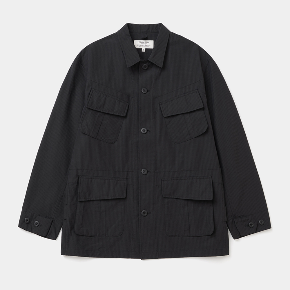 [유니폼브릿지] jungle pocket fatigue jacket black