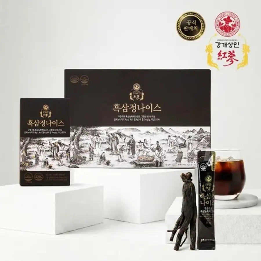 강개상인 흑삼 <b>나이스 10ml</b> x 30포) 6년근 아홉번 찌고 말린 농축액 스틱형