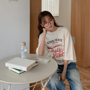 [기획세일10%]슈퍼리어 크랙 나염 박시 반팔티