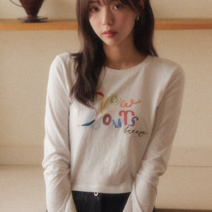 시티브리즈 슬로우 긴팔 티셔츠_White