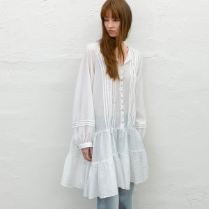 (OP-6324)UNBANCED DRAPE HEM LINE MINI DRESS