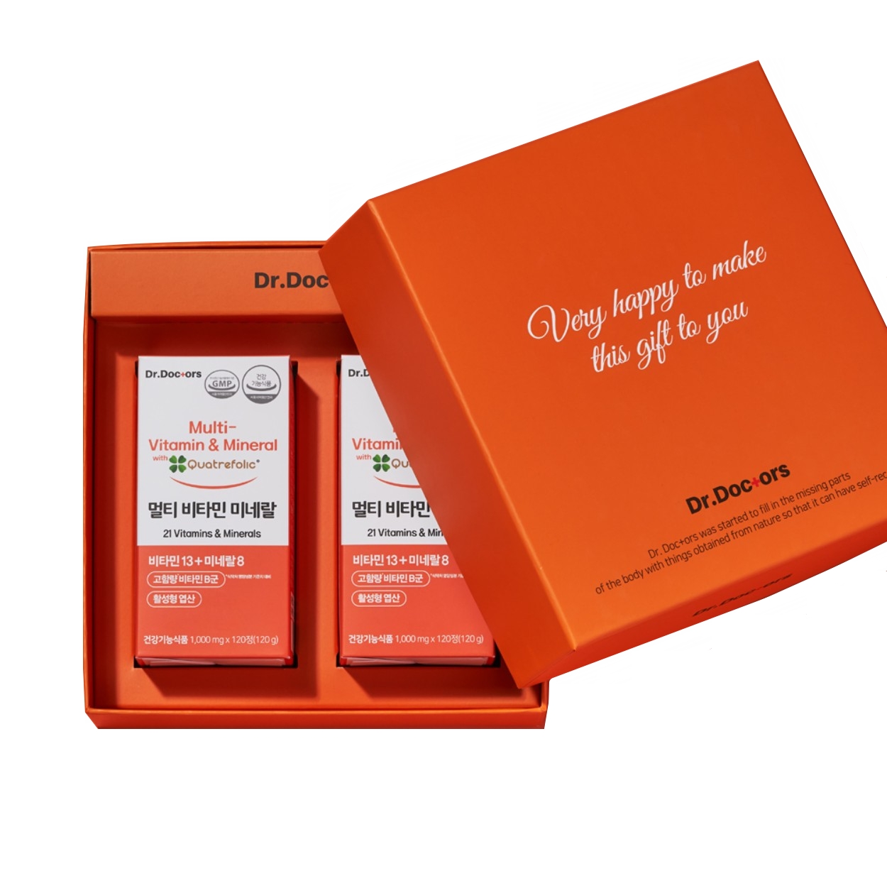 <b>닥터닥터스</b> 멀티 비타민 미네랄 선물세트 1000mg x 240정, 1개