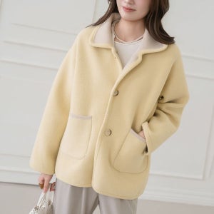 엄마옷 마담4060 [모던베이직]모인리버서블니트자켓(~77size)-QJK2602004-