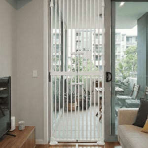 아토주 하이맥스 185cm 고양이 방묘문 현관 안전문 본품 + 연장패널 10cm 세트