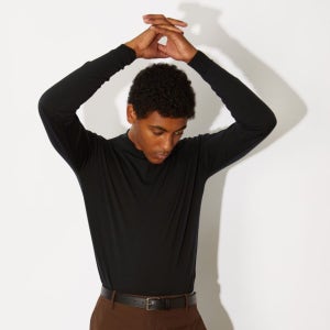 [존 스메들리] HARCOURT Merino Wool Mock Neck Knit Classic 10 Colors