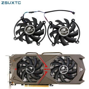 Colorful GTX1060 GeForce GTX1070 GAMING GTX 1060 1070 iGame S 비디오 그래픽 카드 냉각 선풍기, 세트당 2 개