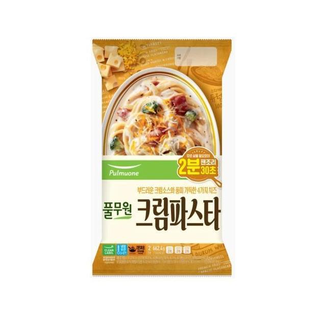<b>풀무원</b> 크림파스타 2인분 662 4g 1개 크림파스타 <b>수험생</b> 중고딩 직장인 간식