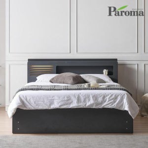 드리미 LED 4서랍 평상형 킹사이즈 수납 침대+유로탑 본넬매트