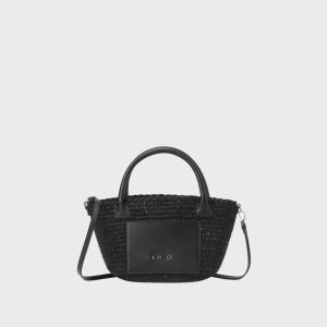 [이로]NARCY 라피아 백(IABAM25103BKX)