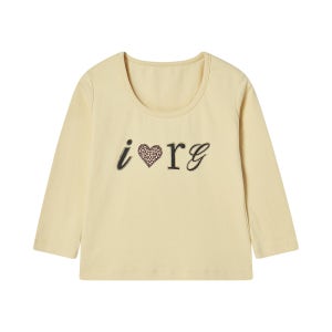 [로긴 앤 로지] I Luv RnR Leopard Point Long Sleeve Lemon