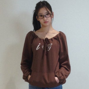 [로긴 앤 로지] I Luv RnR Leopard String Point Long Sleeve Brown