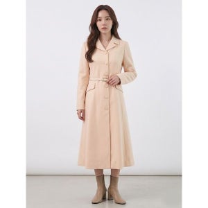 [샤트렌] 아이보리 플레어라인 롱 원피스 HCCMOP103