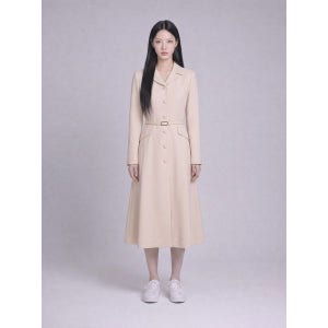 [샤트렌]  아이보리 플레어라인 롱 원피스 HCCMOP103