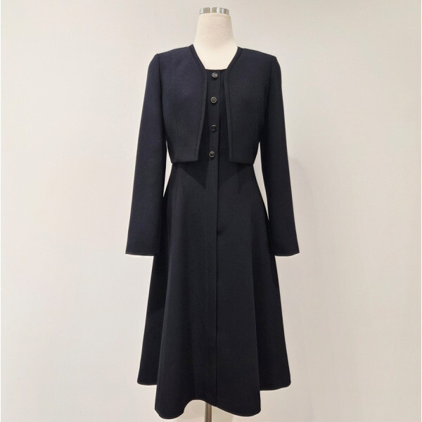 비지트<b>인</b>뉴욕 자켓 레이어드 정장 원피스 VC3OP10