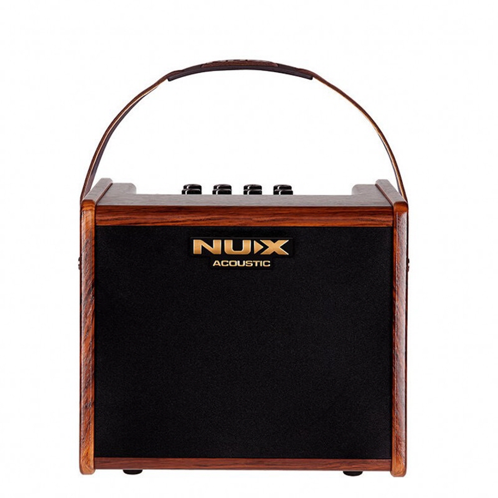 NUX 뉴엑스 어쿠스틱기타 앰프 25W 마이크입력 휴대용 충전 SA-25