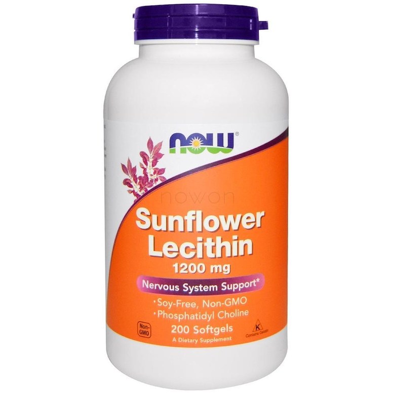 나우푸드 해바라기 레시틴 1200 mg 200 개입 소프트젤 NOW Foods Sunflower Lecithin 1200 mg 200 Softgels 200정 1개