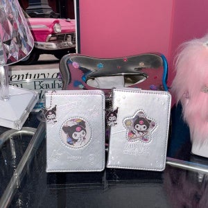 [오구비] 쿠로미 5공 다이어리 - A7 미니다이어리 수첩 메모장 공책 산리오 캐릭터 실버 퀼팅 포토카드 바인더 생일 선물 다꾸 오공 가죽 속지포함