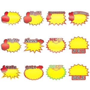 기타 할인카드 미니 쇼카드 할인 행사 팝카드 광고 종이 배너 13종 10P_713726