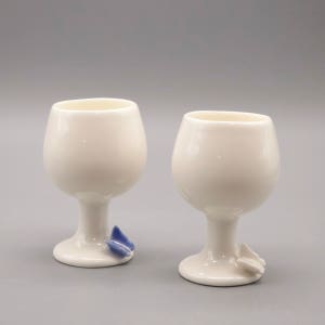 오늘도 한 잔, 미니 와인잔 소주잔(1p) 도자기술잔, leewoo(이우)