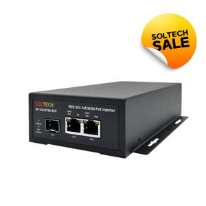 솔텍 (단독특가) 솔텍 SFC501BT60-SFP PoE 인젝터 (1Gbps TP 2포트/1G SFP 1슬롯) 스위치허브 광스위치