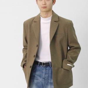 남성 겨울 울 혼방 싱글 블레이저 BYM020