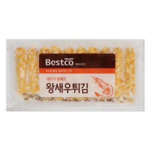 대상 베스트코 새우가 통째로 왕새우튀김 300g (10미) 튀김새우