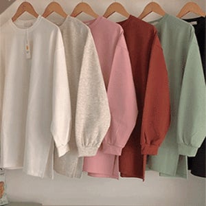 MADE 힙커버 트임 오버핏 맨투맨 티셔츠 (4 color)