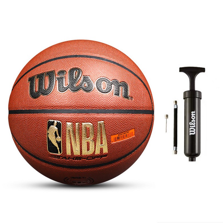 스팔딩 농구공 7호 골드 NBA 경기용 실내외  1개  단일 사이즈  크로스백 공백 세트 7호 농구공