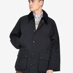 [바버] 남여공용 네이비 OS Peached Bedale 캐주얼 자켓 URJU6E011N2