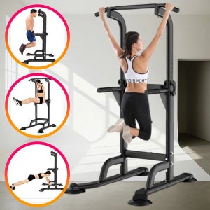 [쓰리엠상사] 홈트 치닝디핑 철봉운동기구 하중 400kg 강철프레임 높이조절 가정용_28758065