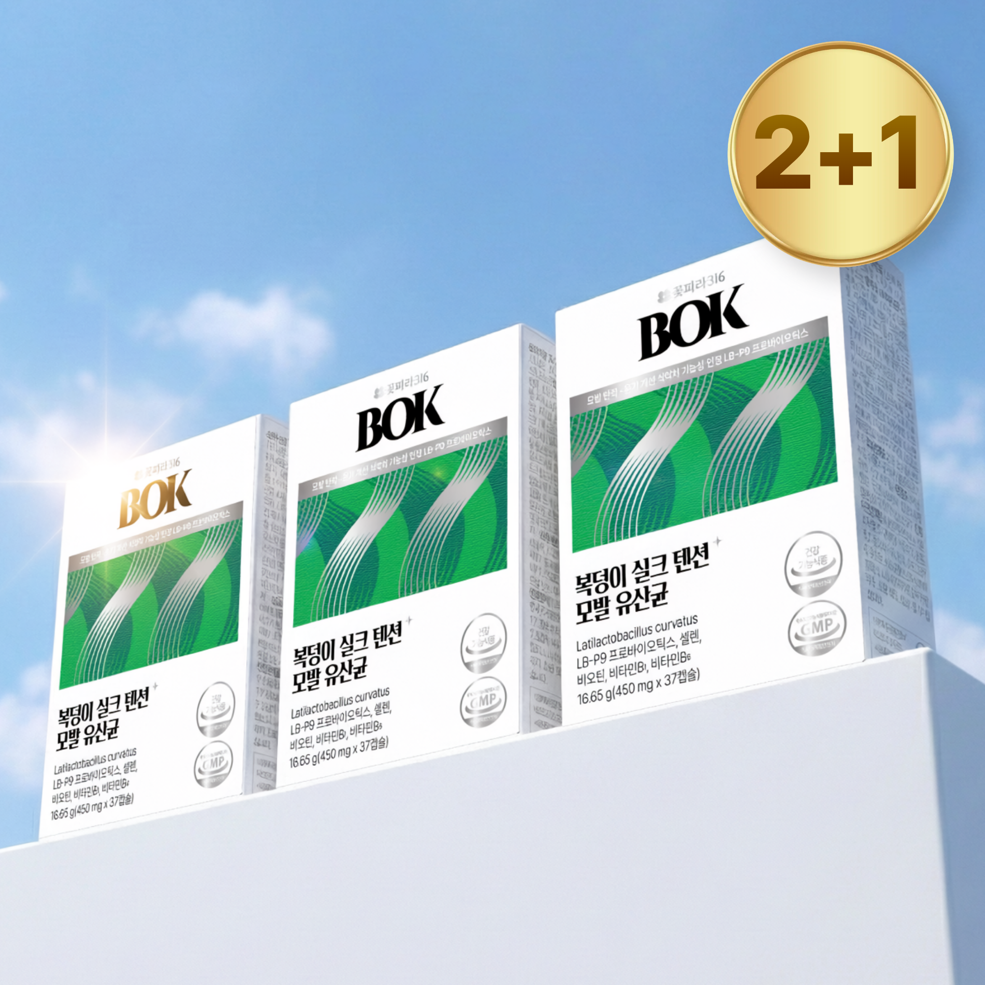 복덩이 실크 텐션 <b>모발</b> 유산균 LB-P9