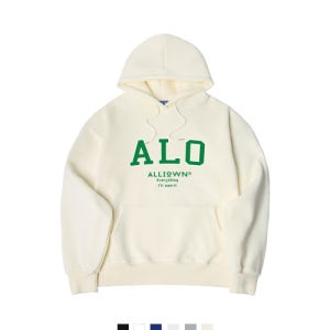 [올라온] ALO LOGO 오버핏 기모 후드 (SOH4-3AL02) 5019066786