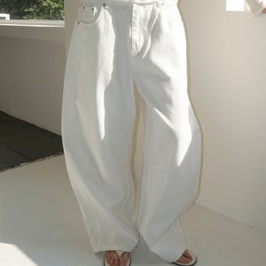 [무드인사이드 우먼] (woman) 올데이 코튼 커브드 팬츠_White (woman) 올데이 코튼 커브드 팬츠_White