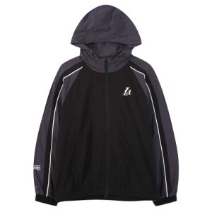 [엔비에이] 컬러블록 고신축 후드 바람막이 블랙 N261JP053P