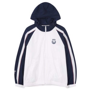 [엔비에이] 컬러블록 고신축 후드 바람막이 화이트 N261JP053P