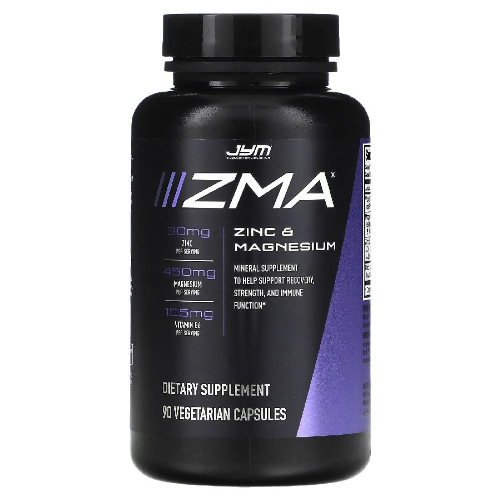 <b>JYM</b> 서플리먼트 사이언스 ZMA 아연 마그네슘 90정 <b>비타민 B6</b>
