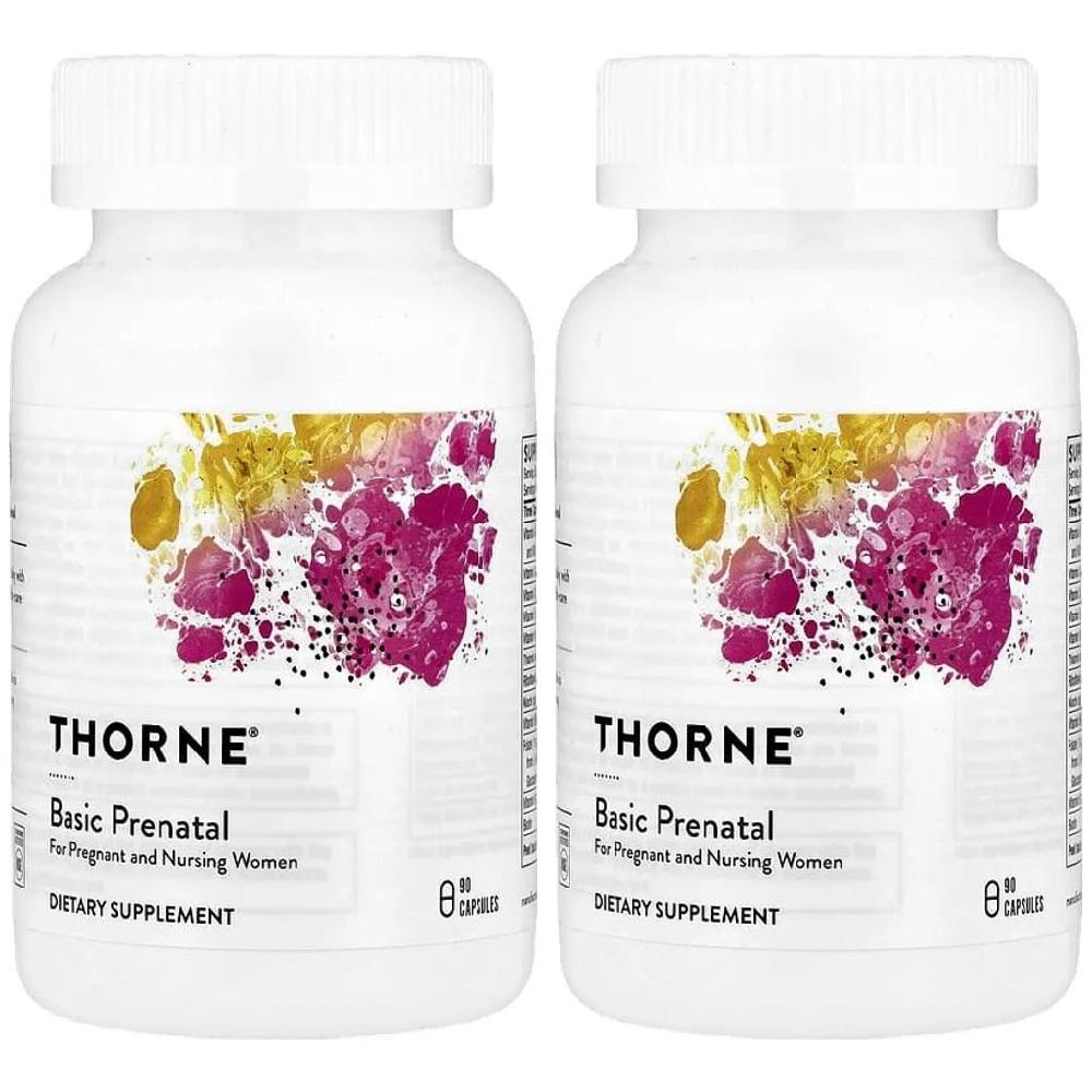 쏜리서치 쏜리서치 <b>베이직</b> 프리네이탈 고약사 종합비타민 <b>엽산</b> Basic Prenatal 90캡슐 2병