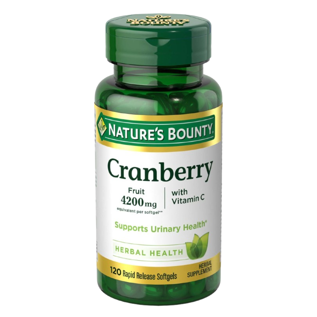 Natures Bounty <b>크랜베리 위드 비타민 C</b> 120 래피드 릴리즈 소프트젤