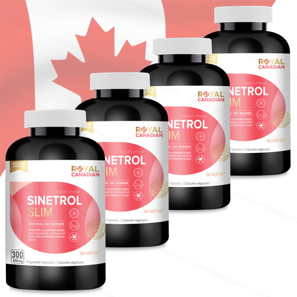 로얄캐네디언 캐나다 <b>시네트롤 슬림</b> 자몽 300정x4통