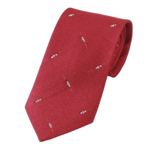 에스티듀퐁 [롯데백화점](셔츠)]듀퐁넥타이 레드 큐빅포인트 기본타이 TE5SM61KA005TRD