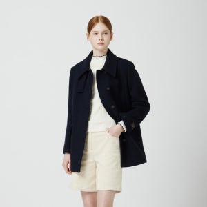 CC콜렉트 [롯데백화점]알파카 블렌드 싱글 하프코트 C254M SG002