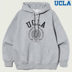 UCLA [롯데백화점][유씨엘에이]남녀공용 자수 프린트 후드티셔츠 2컬러 UC2LT01
