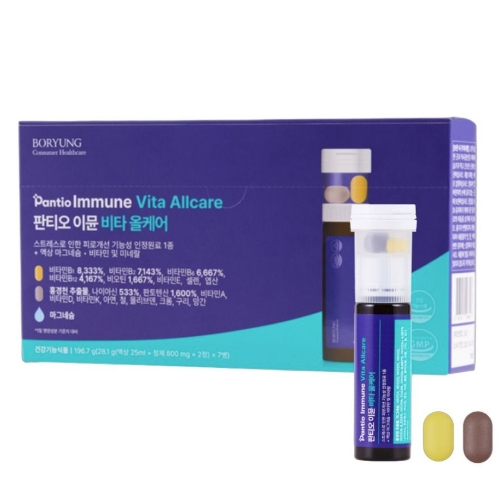 판티오 이뮨 비타 올케어 ( 액상 25ml x 1개 + 정제 800mg x 2정 ) x 7개입, 1개