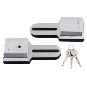 친절한탄씨 강화유리문 양문 잠금장치 보조키 도어락 강화유리문잠금장치 유리문도어락 현관도어락