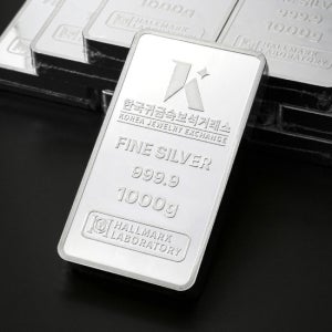 [한국귀금속보석거래소] 1kg(1000g) 프레스 실버바 999.9 한귀보 포나인 은바