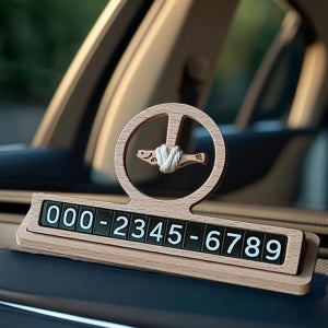 고담빛 액막이 명태 원목 주차번호판 차량 안심 전화번호 새차선물