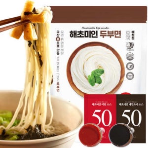 해초미인 두부면 10입 + 비빔소스 5입 + 메밀소스 5입