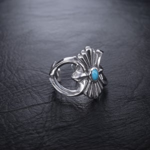 [조실버] 조실버 모닝 글로리 반지 (터키석) Morning glory Ring (Turquoise)